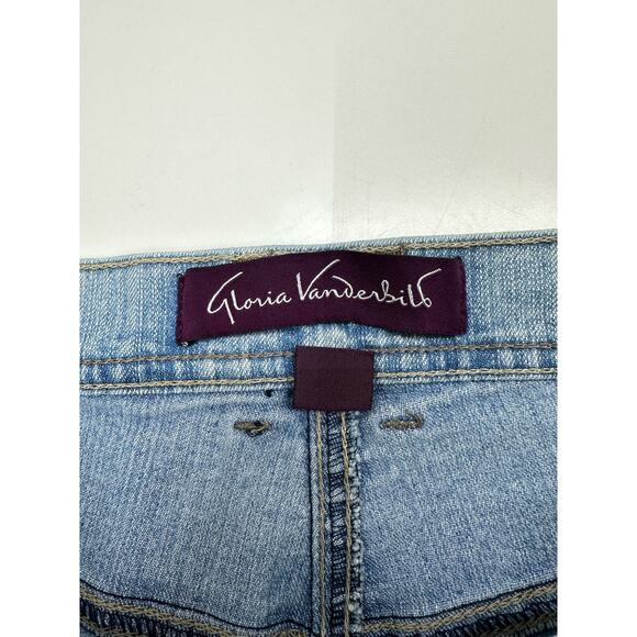 Gloria Vanderbilt Womens Capis Size 8 Petite Denim - Picture 5 of 12